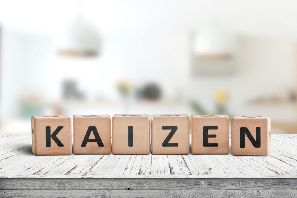 The Japanese kaizen principle; little improvements for great results
